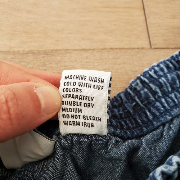 Vintage denim bermudas with flamingos 🦩 - Picture 10 of 10